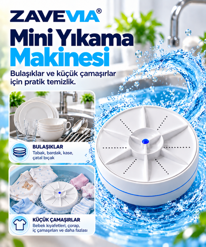 ZAVEVIA – Kompakt Taşınabilir Yıkama Makinesi